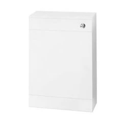 Venice Gloss White Vanity Unit Cloakroom Suite w. Chrome Handle -Bathroom Suites Sales VEN2CH d3 460