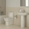 VitrA - S20 Model 4 Piece Suite - Closed Back CC Toilet & 60cm Basin - 1 or 2 Tap Holes