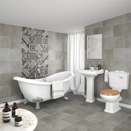 Winchester Traditional Double Ended Roll Top Slipper Suite (1750mm) 1 Winchester Traditional Double Ended Roll Top Slipper Suite (1750mm)